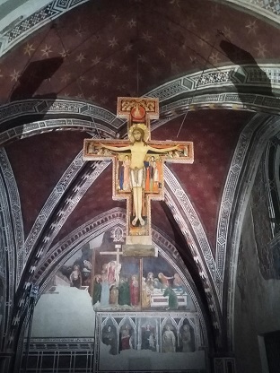 Assisi - svatá Klára - kaple Ukřižování